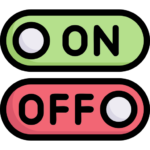on and off button